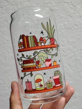 Plant Mom Reusable Beer Can Glass Plants with Colorful Shelf Plant Lover New
